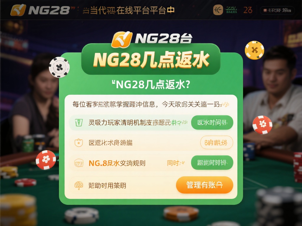 关于NG28平台几点返水的详细解析 